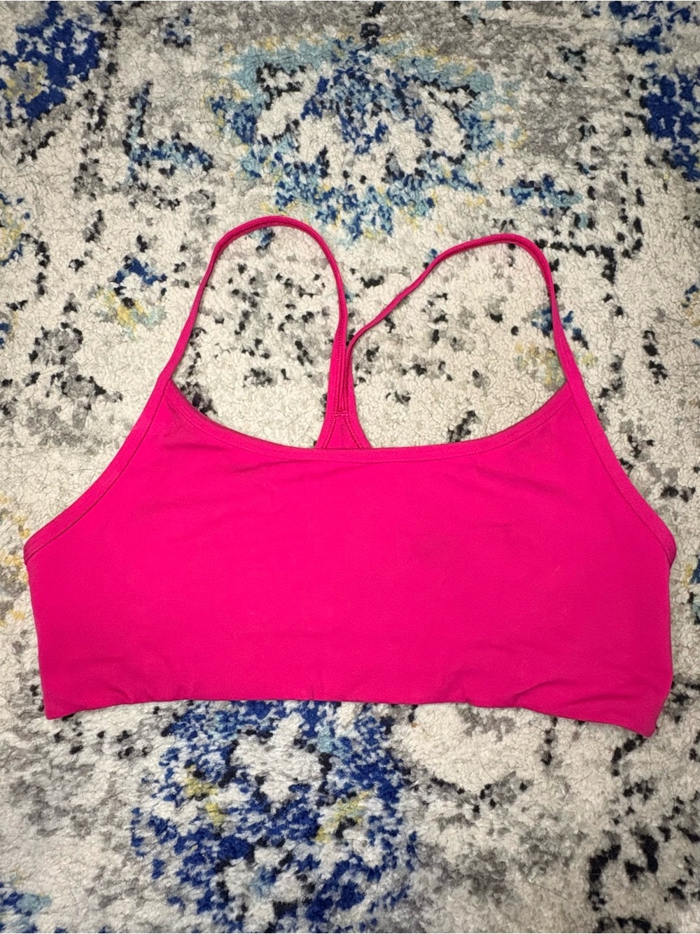 Vuori Hot Pink Strappy Sports Bralette